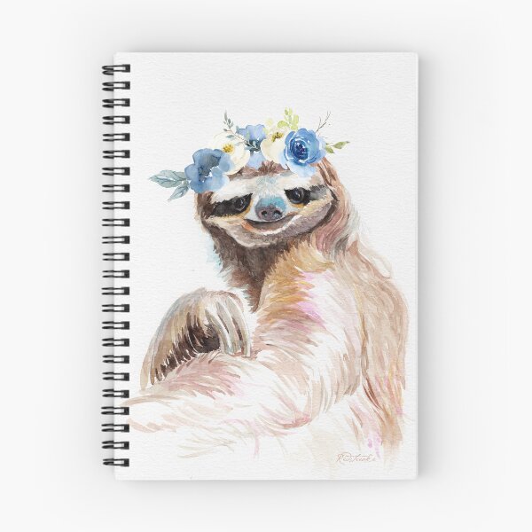 Item preview, Sloth with Flowers designed and sold by Redstreake.