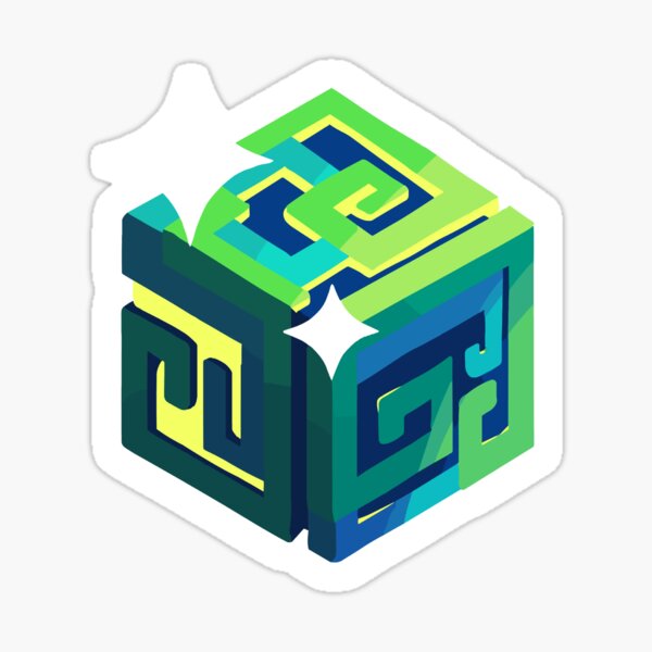 Artikel-Vorschau von Manifold Cube Slime Rancher-Symbol, designt und verkauft von Gamify Store.