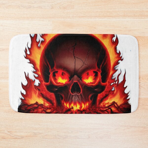 Item preview, burning skull designed and sold by adiel14.