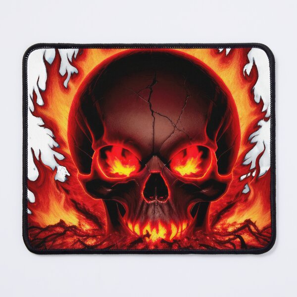 Item preview, burning skull designed and sold by adiel14.