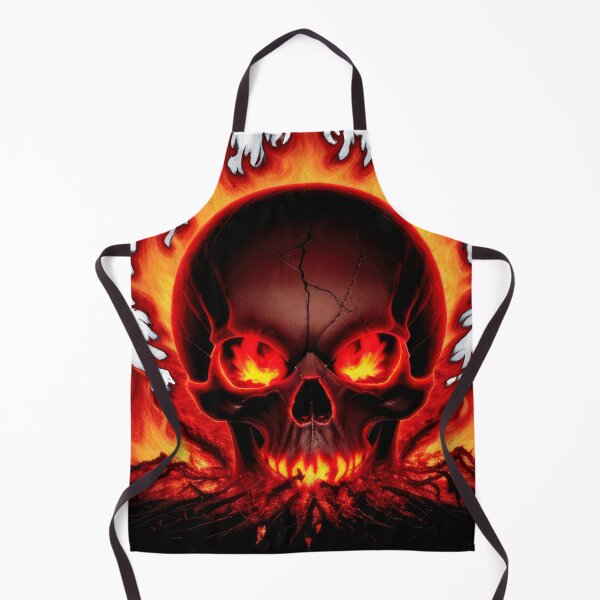 Item preview, burning skull designed and sold by adiel14.
