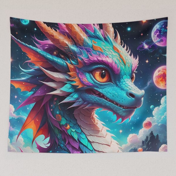 Item preview, Cute Magical Anime Kawaii Galaxy Dragon designed and sold by TheArtOfPat.