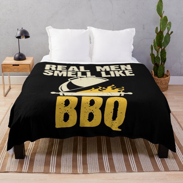 Item preview, Real Men Smell Like Barbecue - BBQ Smoker Gift Barbecue Grill designed and sold by najma12.