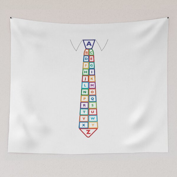 Item preview, Alphabet necktie designed and sold by Waltzingdear.