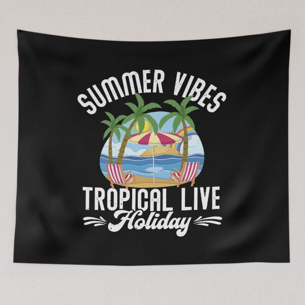 Item preview, Funny SUMMER VIBES TROPIGAL LIVE HOLIDAY Gift designed and sold by najma12.