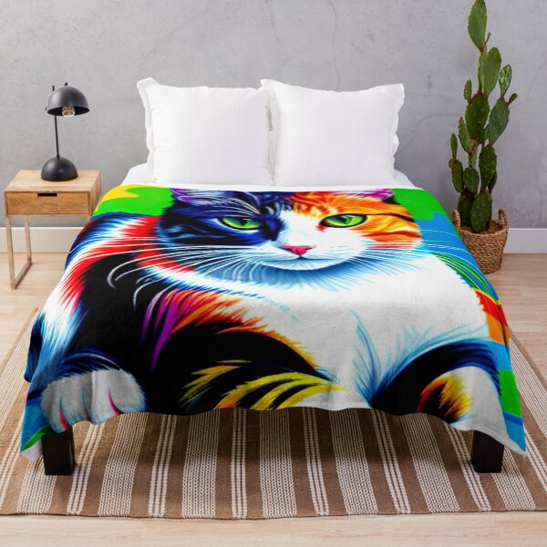Item preview, Vibrant Feline: Colorful Cat designed and sold by GrizzlyCollective.