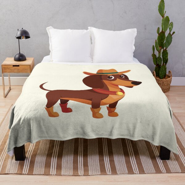 Item preview, Cowboy Dachshund - Cute Western Puppy Dog in a Hat designed and sold by Lovekica.