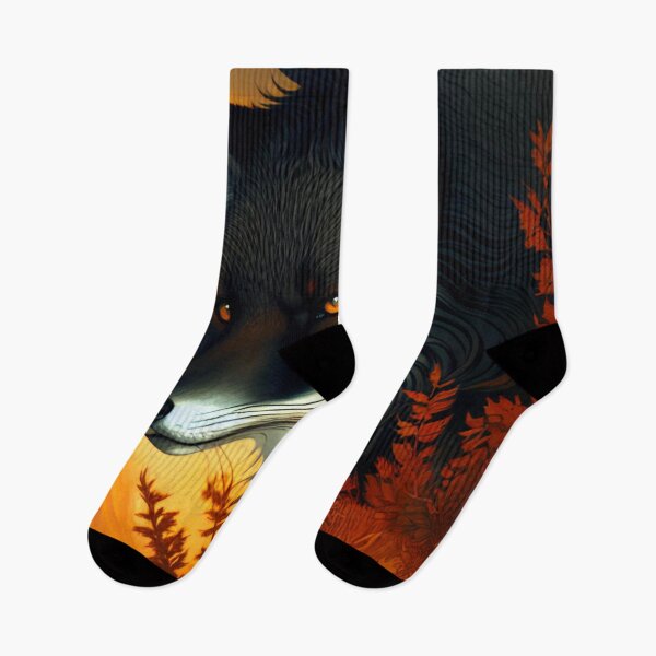 Item preview, Shadowed Beauty: Black Fox in the Forest designed and sold by GrizzlyCollective.