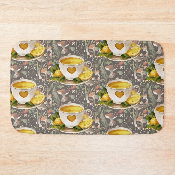 Item preview, Witch Lemon Tea Teacup Witchy Coffee Toadstool  designed and sold by WildWoodlandWitch.