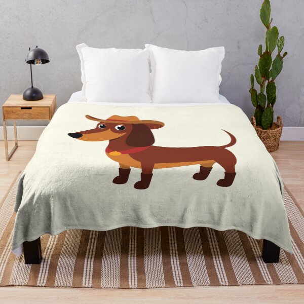Item preview, Cowboy Dachshund - Cute Western Puppy Dog in a Hat designed and sold by Lovekica.