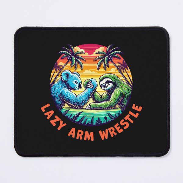 Item preview, Tropical Lazy Arm Wrestle Koala vs Sloth designed and sold by SerhiiArt.