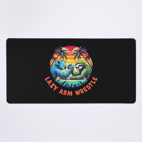 Item preview, Tropical Lazy Arm Wrestle Koala vs Sloth designed and sold by SerhiiArt.
