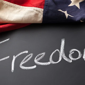 Artwork thumbnail, Freedom Sign by Leslie Banks