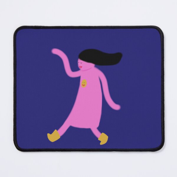 Item preview, Cute Whimsical I Am a Happy Girl Lady Woman Dance Walking Illustration Drawing designed and sold by wenjunior.