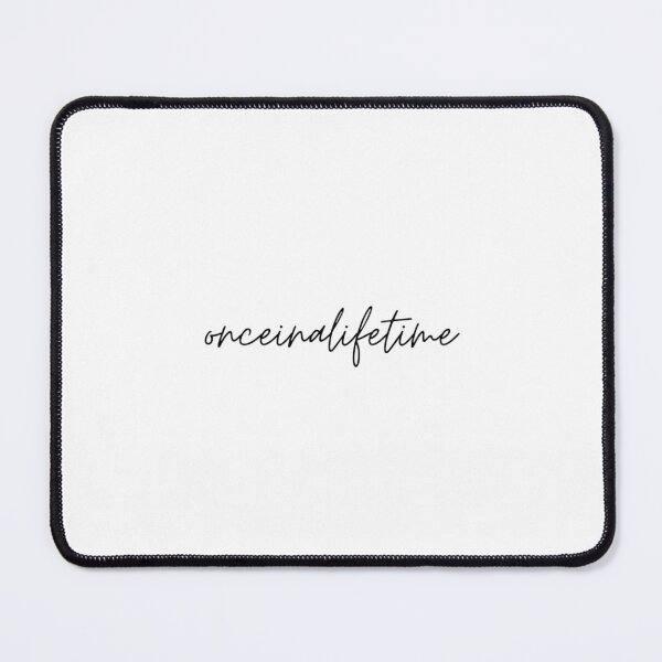 Item preview, once in a lifetime text graphic v1 white background designed and sold by fishpressink.