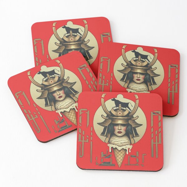 Item preview, Female Samurai Ice Cream Cone and Cow designed and sold by Russ Palmer Media.
