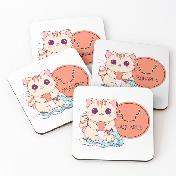 Item preview, Cat as Zodiac Sign - Aquarius designed and sold by Ink-Lust.