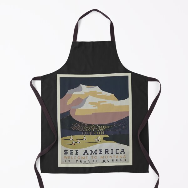 Item preview,  Ride a Horse! Explore Montana Big Sky Country - Vintage U.S. Travel Bureau Poster designed and sold by OwlWorks.