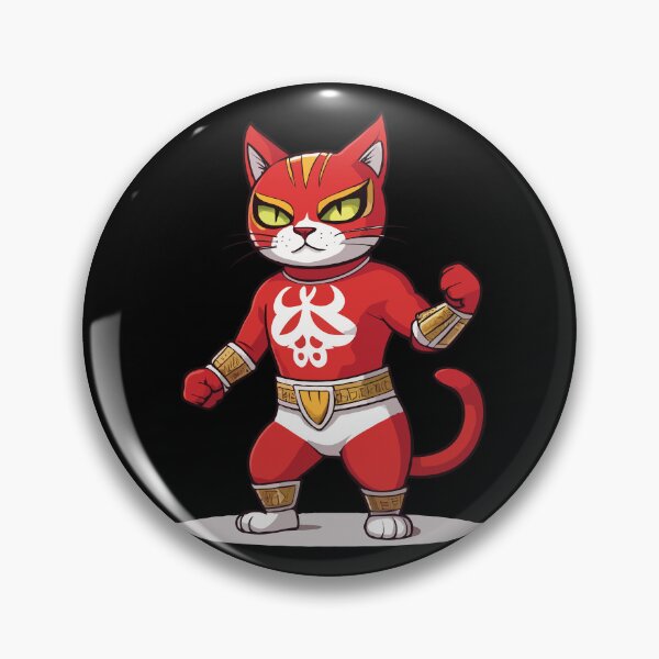 Item preview, Red Luchador. Cat Luchador designed and sold by twisted-dot.
