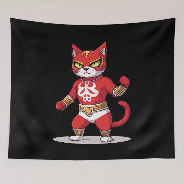 Item preview, Red Luchador. Cat Luchador designed and sold by twisted-dot.