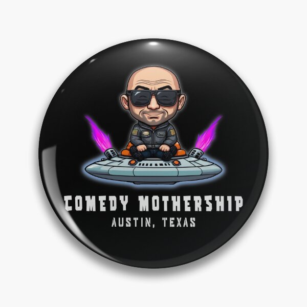 Item preview, Comedy Mothership, Joe Rogan, UFO, Fan Art Logo designed and sold by Burn-Ego.