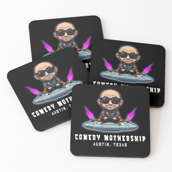 Item preview, Comedy Mothership, Joe Rogan, UFO, Fan Art Logo designed and sold by Burn-Ego.