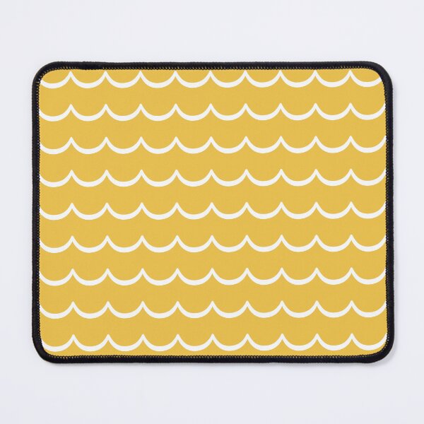 Item preview, Coastal Wave Pattern Yellow and White designed and sold by tonymagnerart.