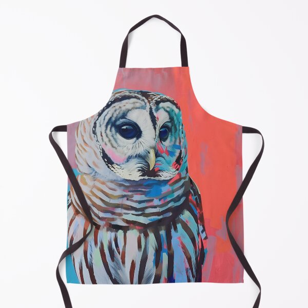 Item preview, Barred Owl in Bright Modern Colors designed and sold by RiverwoodGiftCo.
