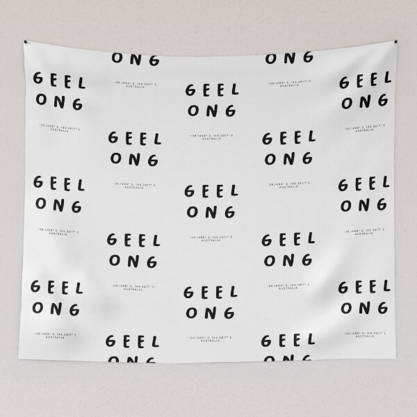 Item preview, Geelong | Typography Design | Design Map Coordinates designed and sold by RM-Journey.