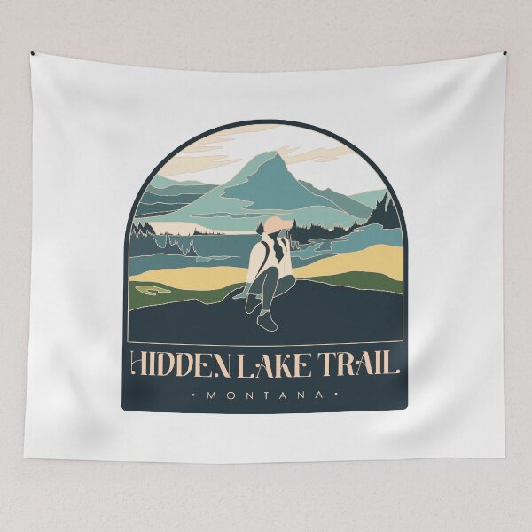 Item preview, Hidden Lake Trail – Montana hiker designed and sold by Moritz Schwäble.