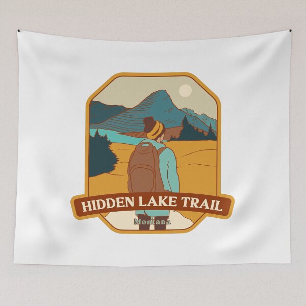 Item preview, Hidden Lake Trail – Montana hiker designed and sold by Moritz Schwäble.