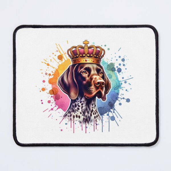 Item preview, German Shorthaired Pointer with a Crown designed and sold by MyCozyCorner24.