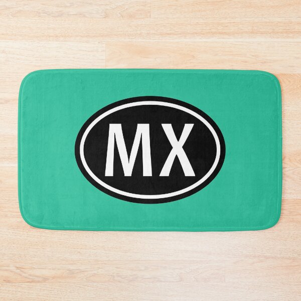 Item preview, MX Initials Monogram Oval White Letters designed and sold by Jeallan Designs.