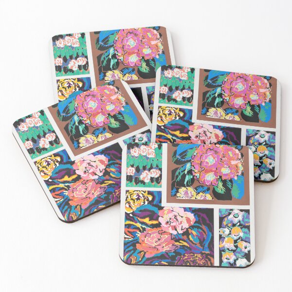Item preview, Flower vintage art deco pattern, variations 3 from our own Variations Quatre-Vingt-Six Motifs Décoratifs En Vingt Planches (1928) by Édouard Bénédictus designed and sold by Badmoviesrus.