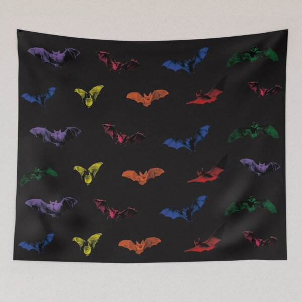 Item preview, Coloful Half Tone Bats Pattern designed and sold by gabyshiny.