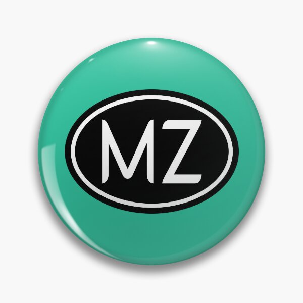 Item preview, MZ Initials Monogram Oval White Letters designed and sold by Jeallan Designs.