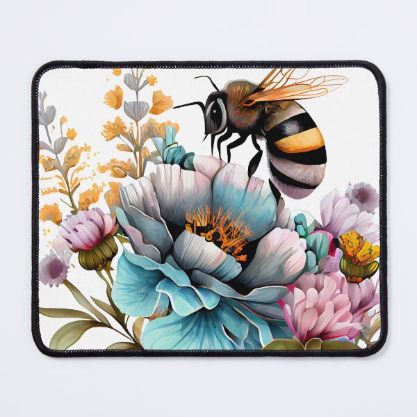 Item preview, Beautiful Bee and Flowers designed and sold by paintedmemories.