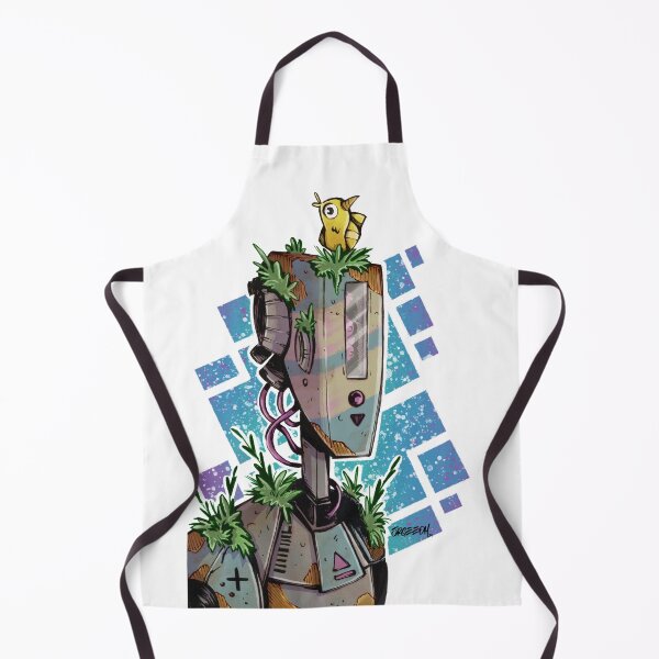 Item preview, T0NT0 - Forgotten Robot with Bird - Cute Sci-Fi Cartoon Illustration designed and sold by SrGeeOh.