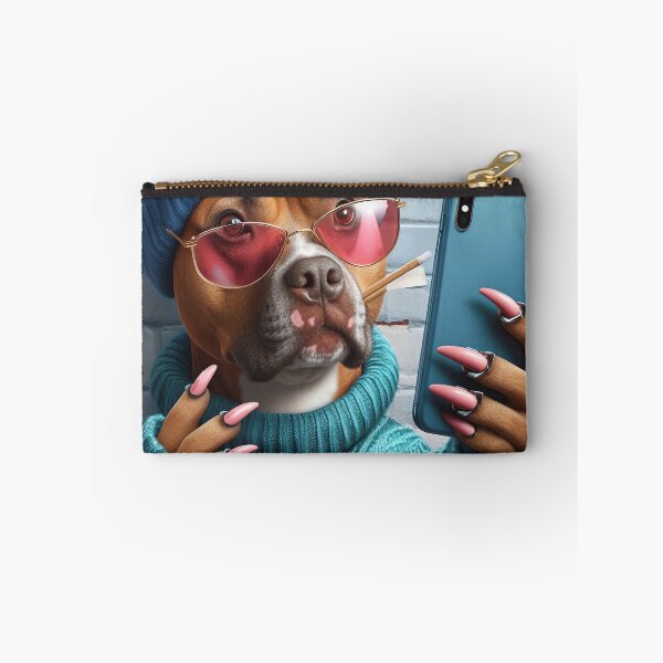 Item preview, Pitbull Social Media Star Taking a Selfie designed and sold by TheDogOnIt.