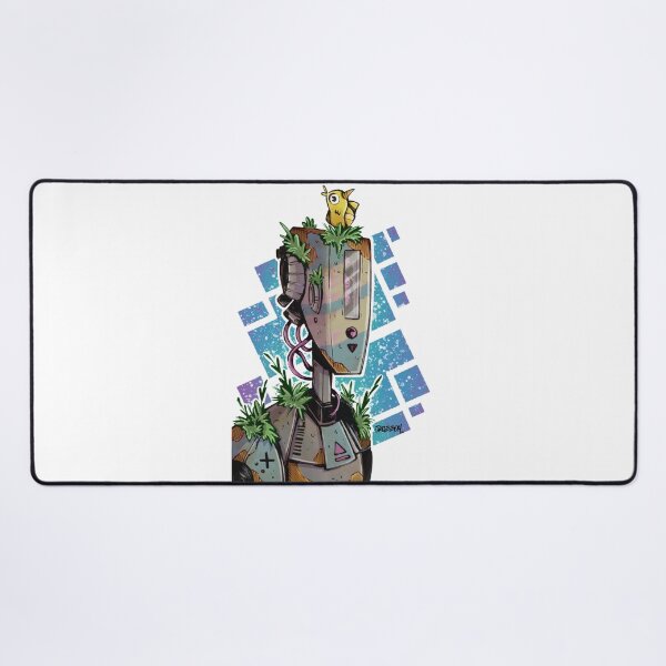 Item preview, T0NT0 - Forgotten Robot with Bird - Cute Sci-Fi Cartoon Illustration designed and sold by SrGeeOh.