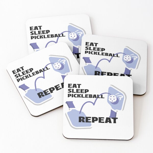 Item preview, EAT SLEEP PICKLEBALL REPEAT designed and sold by InkBarn.