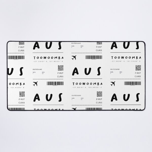 Item preview, Toowoomba | Plane Ticket Design | Traveling | Tourists designed and sold by RM-Journey.