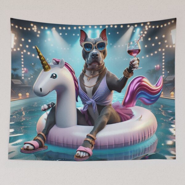 Item preview, Pitbull Social Media Star Summer Selfie designed and sold by TheDogOnIt.