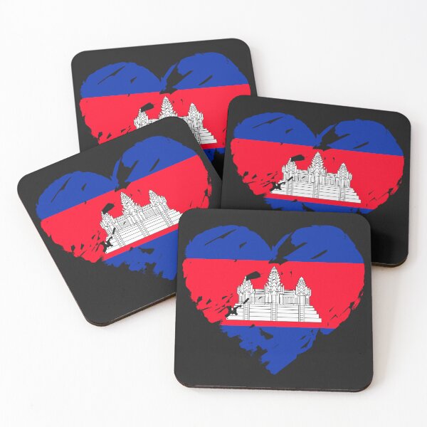 Item preview, I Love Cambodia Flag Design designed and sold by DreamBrushy.