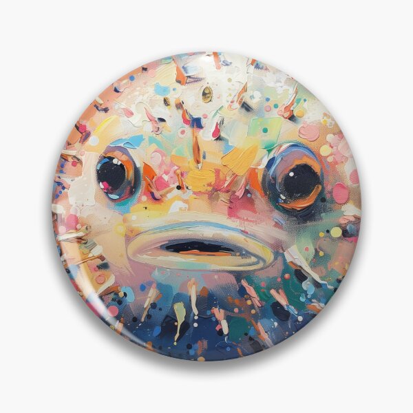 Item preview, Pufferfish in Bright Modern Colors designed and sold by RiverwoodGiftCo.