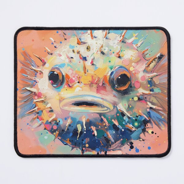 Item preview, Pufferfish in Bright Modern Colors designed and sold by RiverwoodGiftCo.