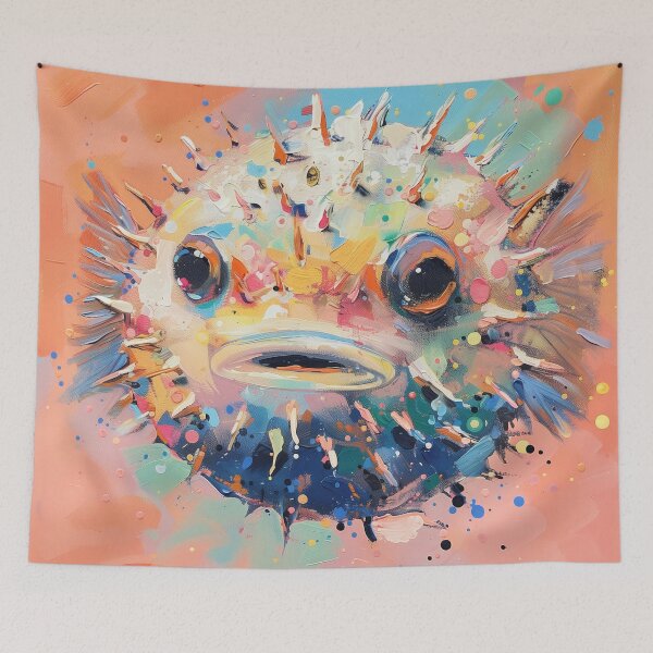 Item preview, Pufferfish in Bright Modern Colors designed and sold by RiverwoodGiftCo.