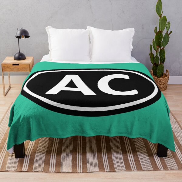 Item preview, AC Initials Monogram Oval White Letters designed and sold by Jeallan Designs.