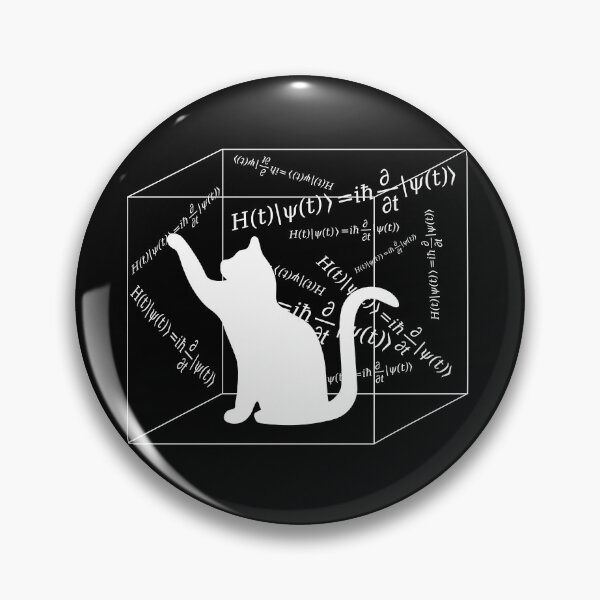Item preview, Schrödinger equation, cat in box, quantum mechanics, physics experiment designed and sold by FABulousStudio.