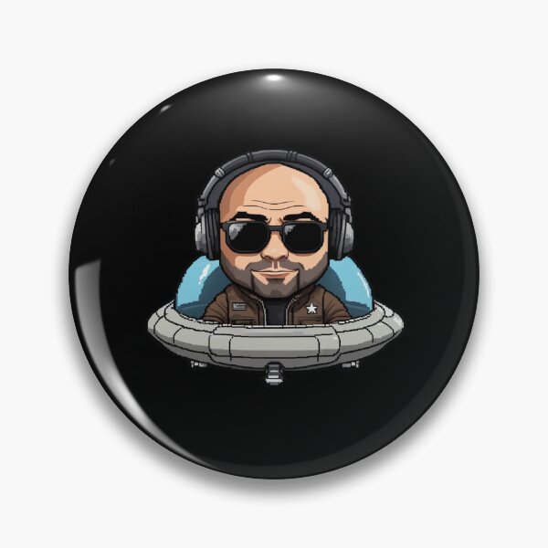 Item preview, Joe Rogan, Pixel Art, UFO, JRE, Fan Art designed and sold by Burn-Ego.